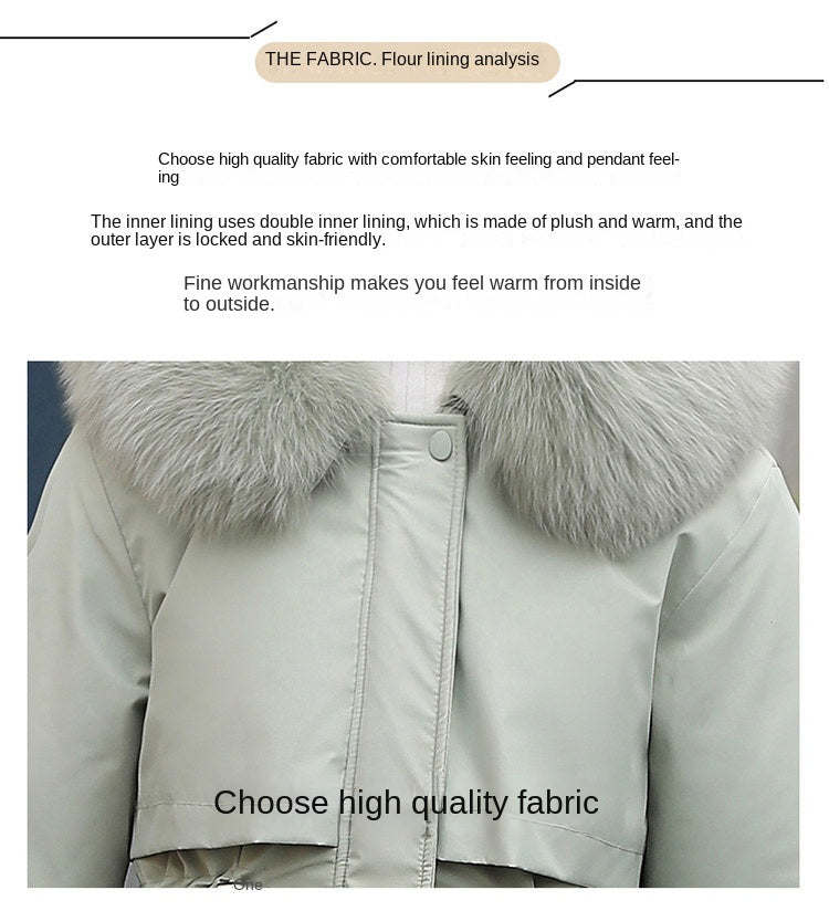 Women Parka Fashion Long Coat Wool Liner Hooded Parkas