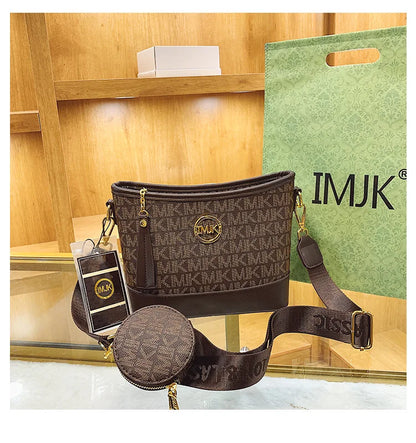 IMJK Luxury Fashion Women's designer bag hand bags shoulder messenger Inclined Shoulder Bag Evening bags Square bag