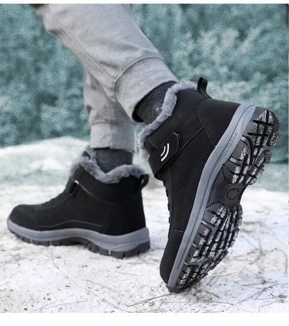 Winter Women Snow Boots Warm Plus Velvet Men Cotton Shoes Windproof Women's Boots Comfortable Casual Shoes Non-slip Hiking Boots