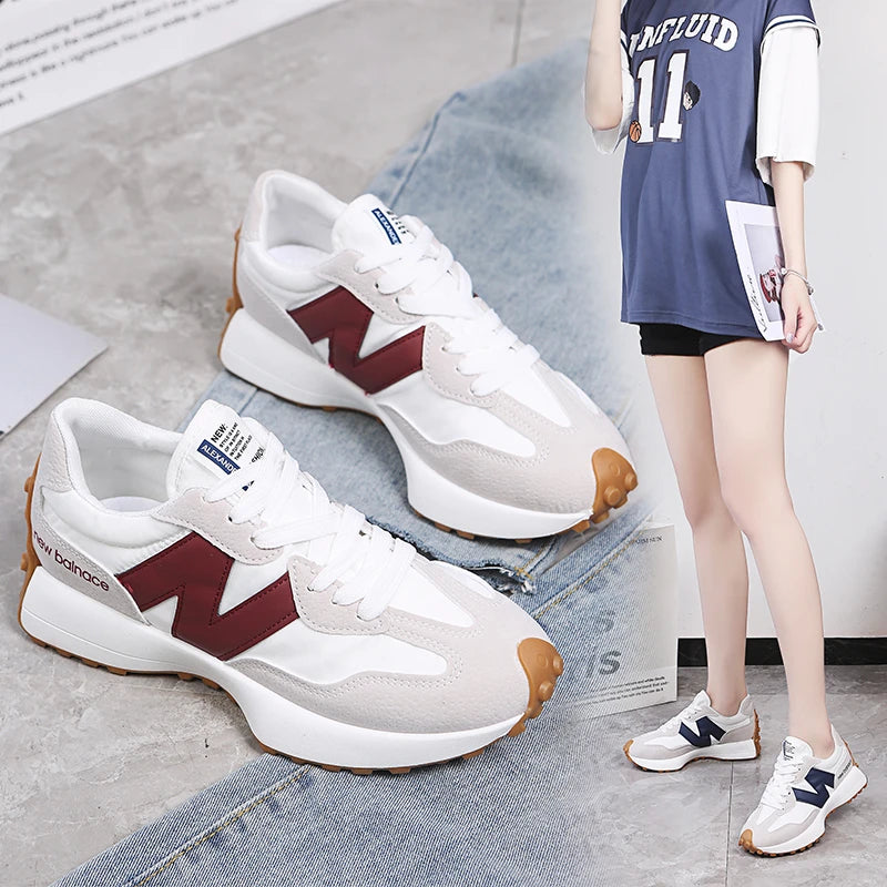 New Women's Causal Sneakers Summer Shoes Woman Fashion Breathable Lace Up Sports Shoes for Women Platform Walking Designer Shoes